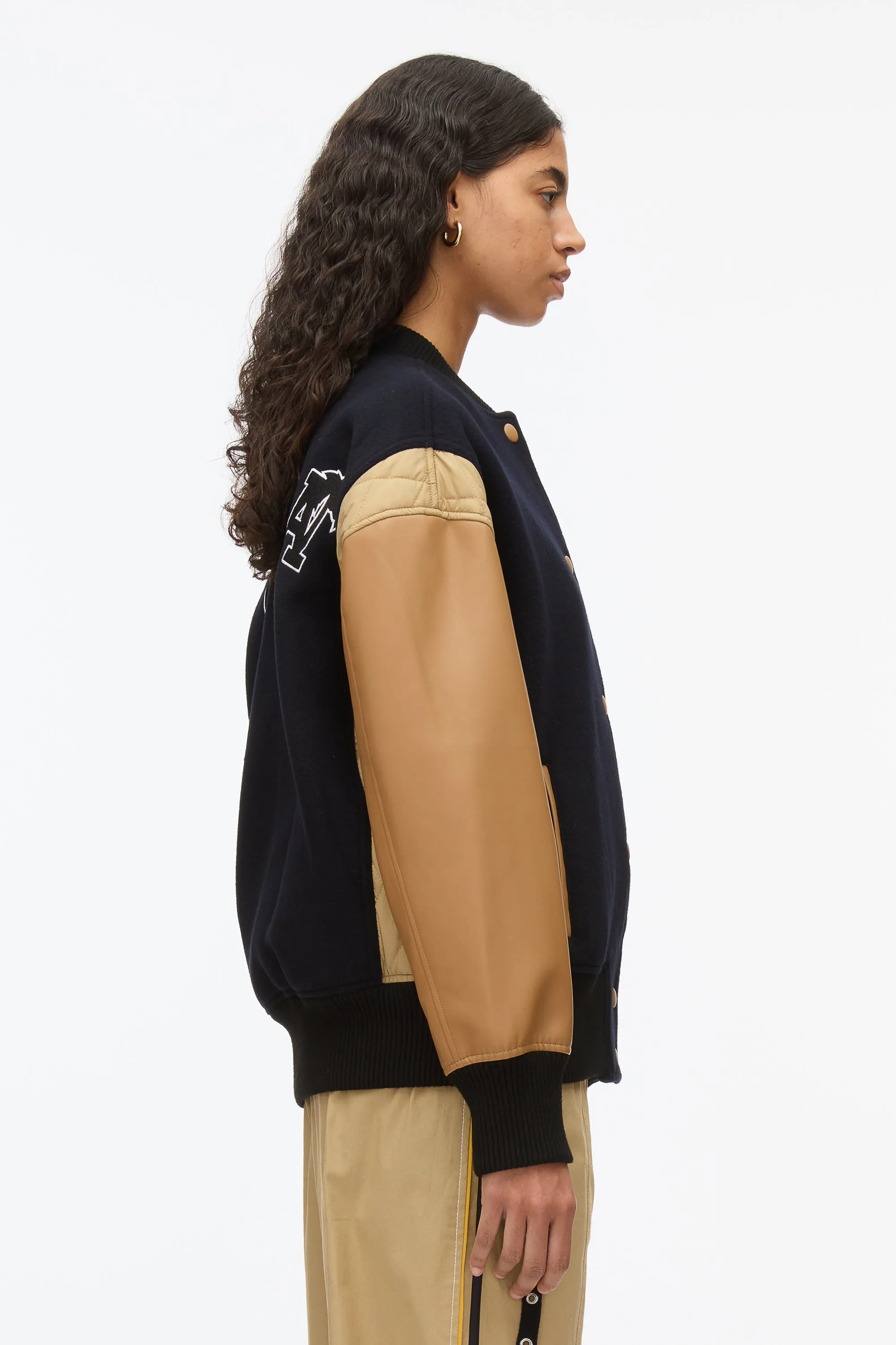 3.1 x Shopbop Boxy Varsity Jacket W Ties