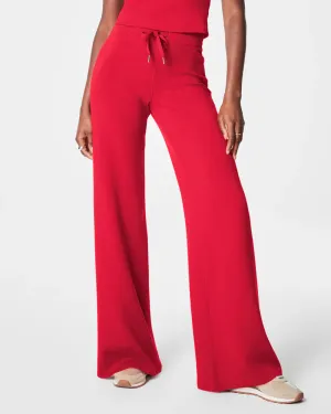 Air Essentials Wide Leg Pants Red