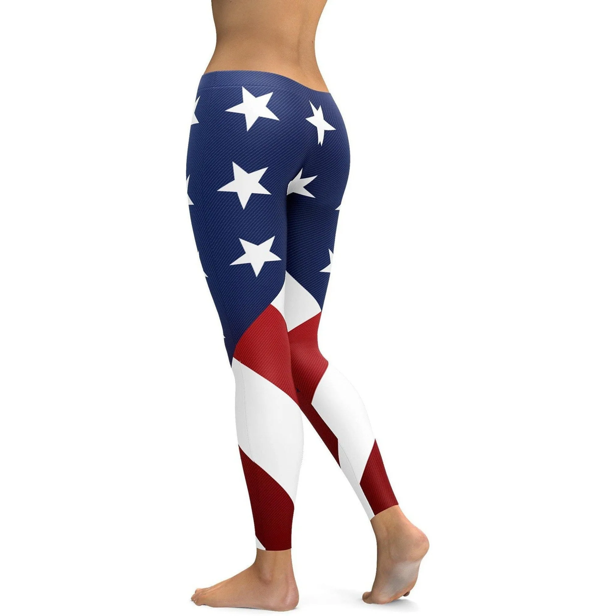 American Flag Leggings