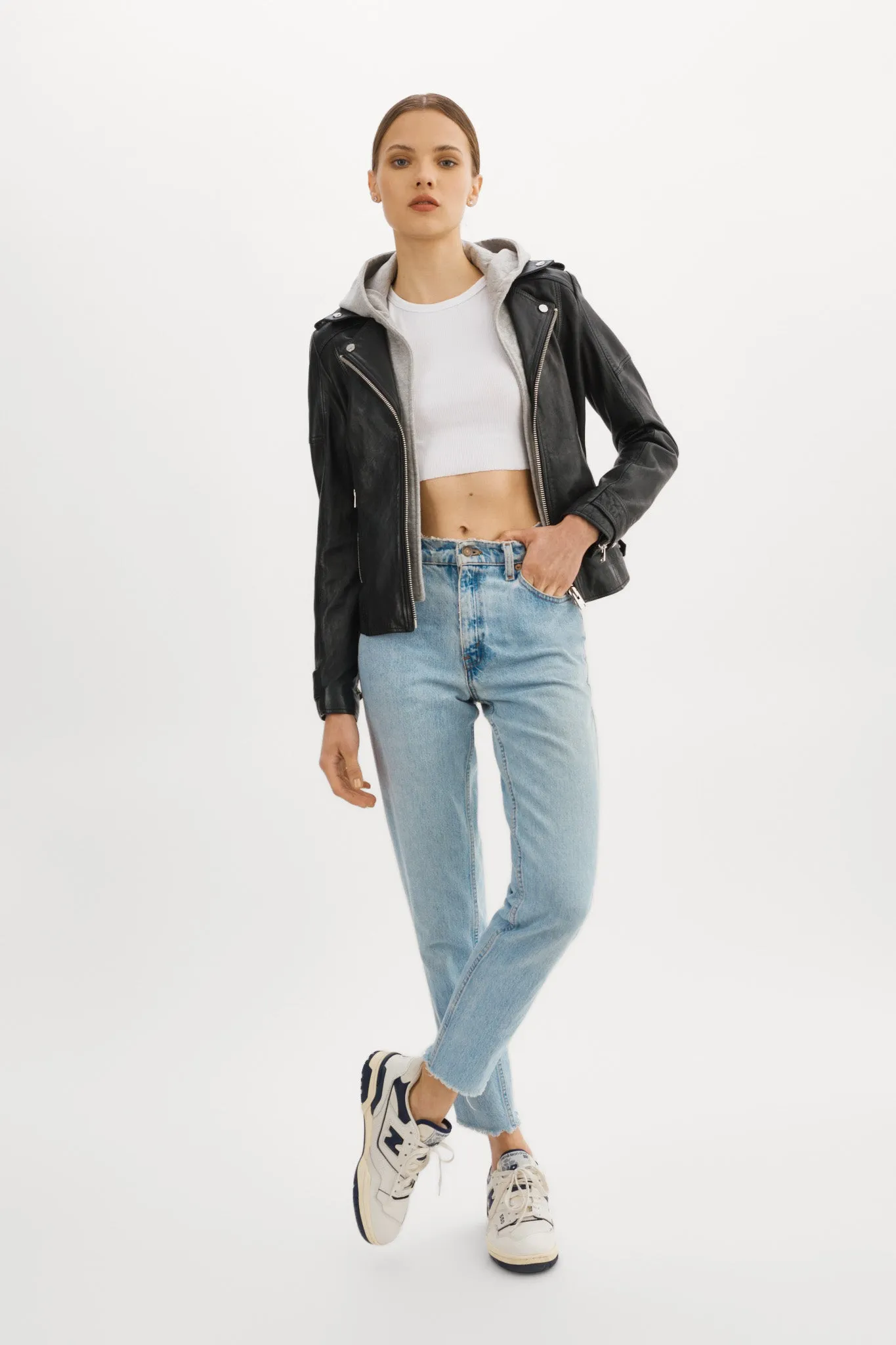 ANNA | Leather Biker Jacket