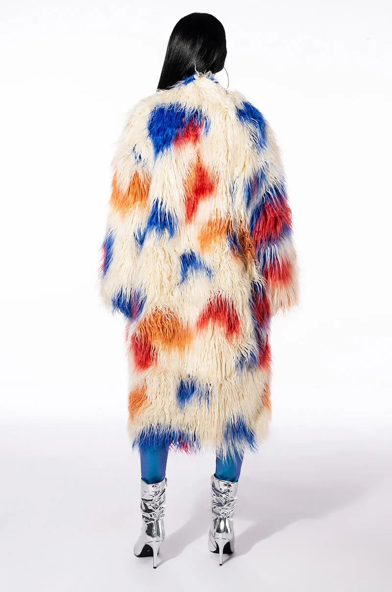 AZALEA WANG KAT FAUX FUR TRENCH