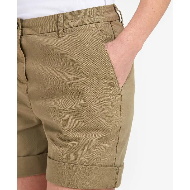 Barbour Chino Ladies Shorts - Khaki