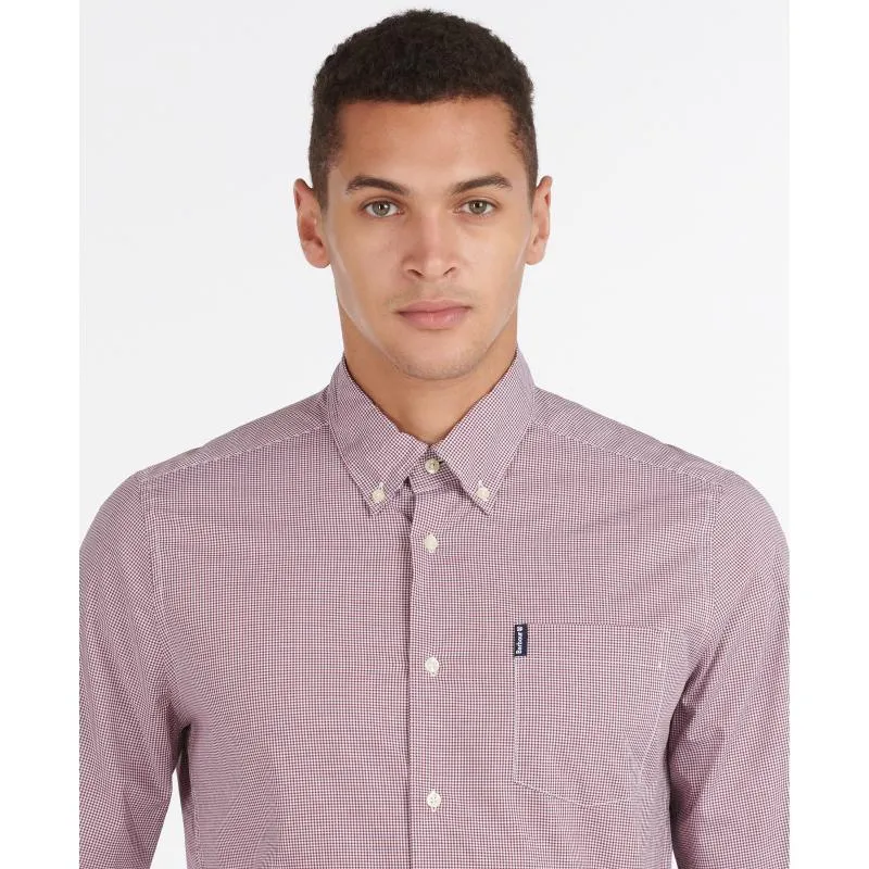 Barbour Gingham 23 Mens Tailored Fit Shirt - Red