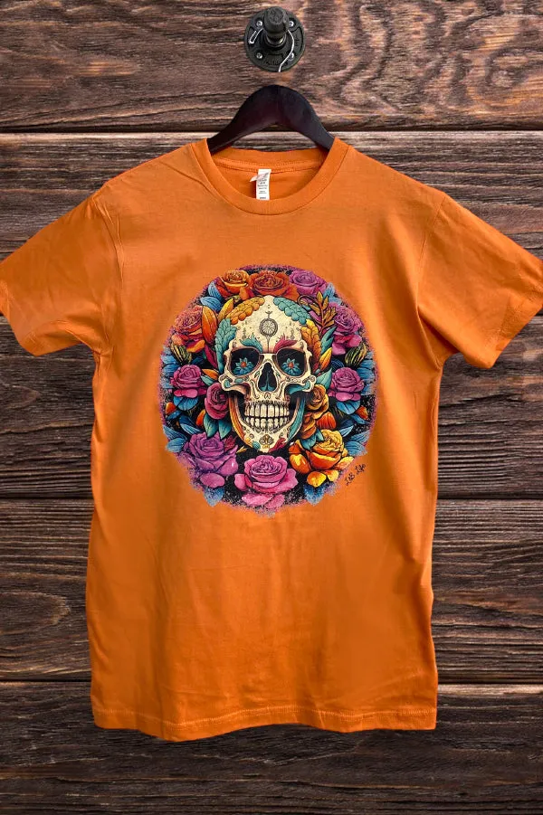 BC DTF FLORAL SKULL - AUTUMN