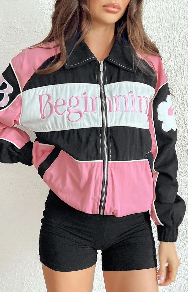 Beginning Pink Bomber Jacket