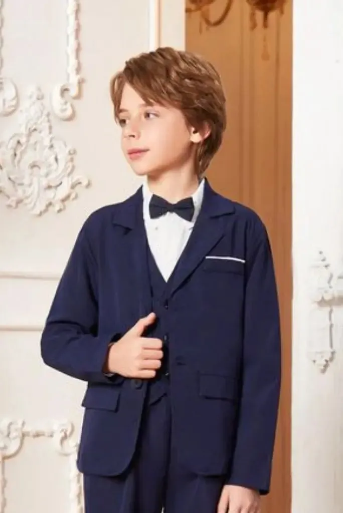 Boy Kids Navy Blue Blazer Stylish & Versatile Formal Blazer