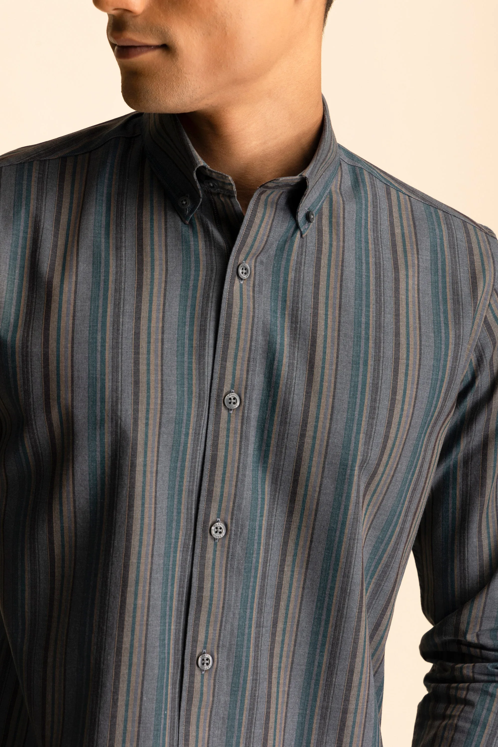 Charcoal Stripe Shirt