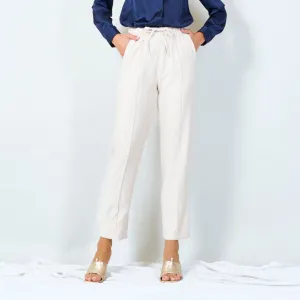 Comfortable elastic waist trousers wholesale