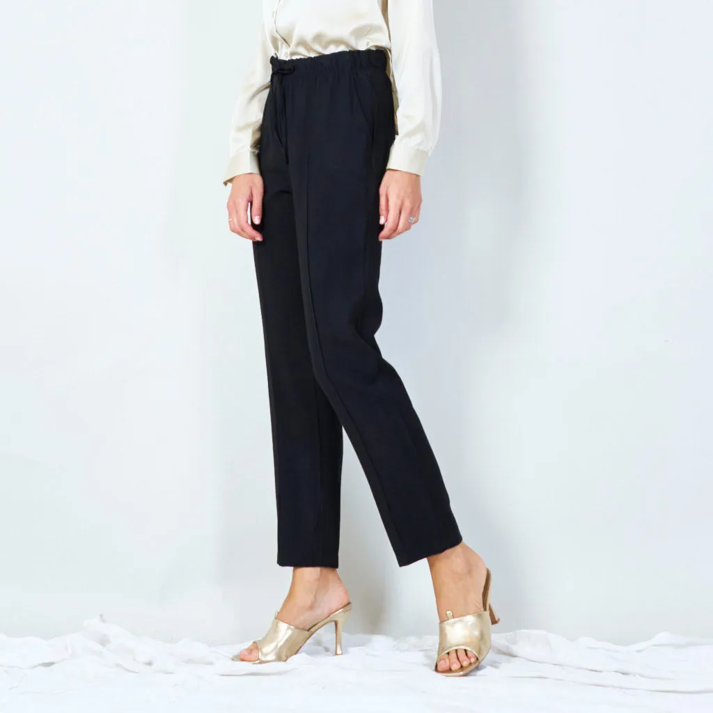 Comfortable elastic waist trousers wholesale