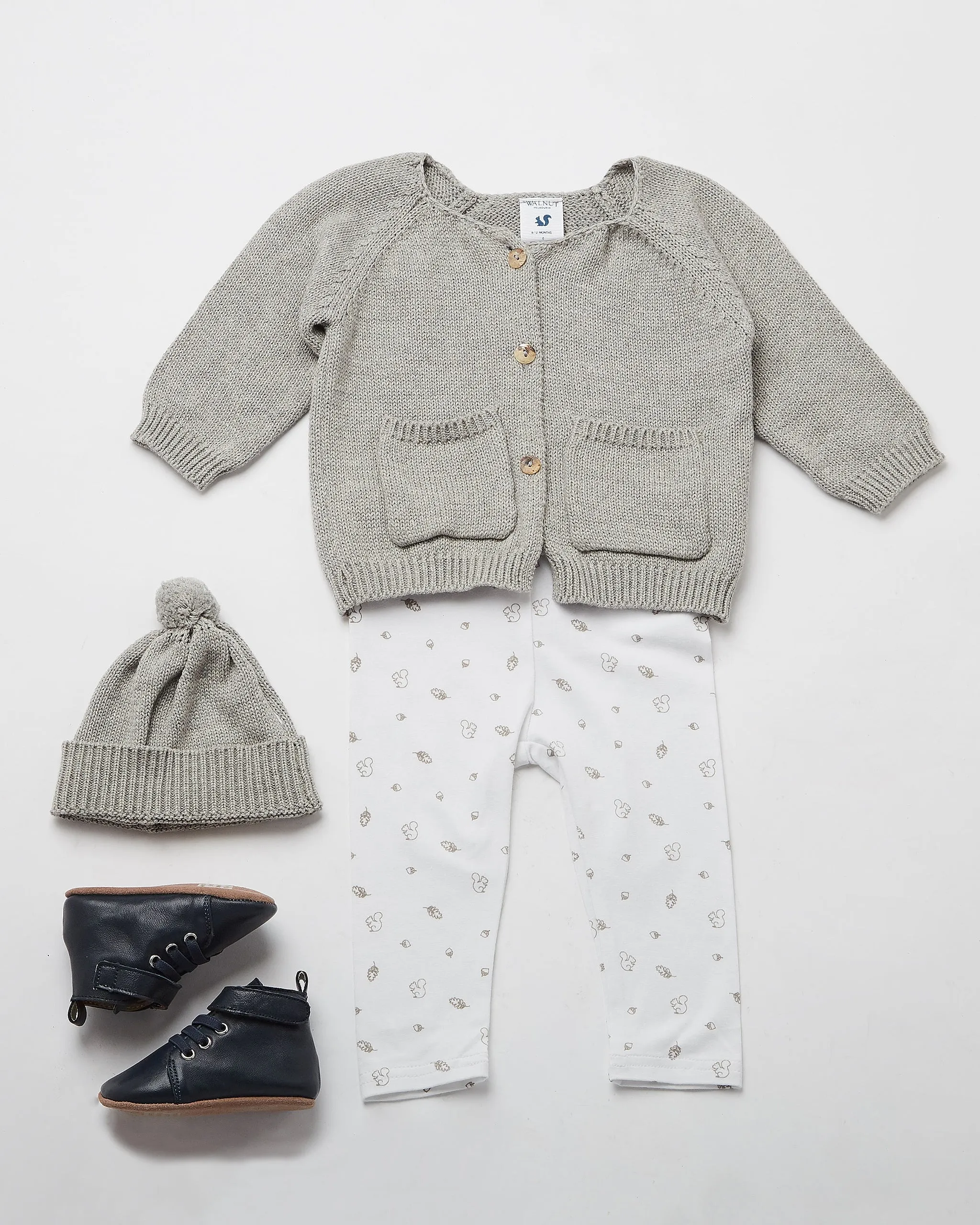 Coupe Knitted Cardigan Grey