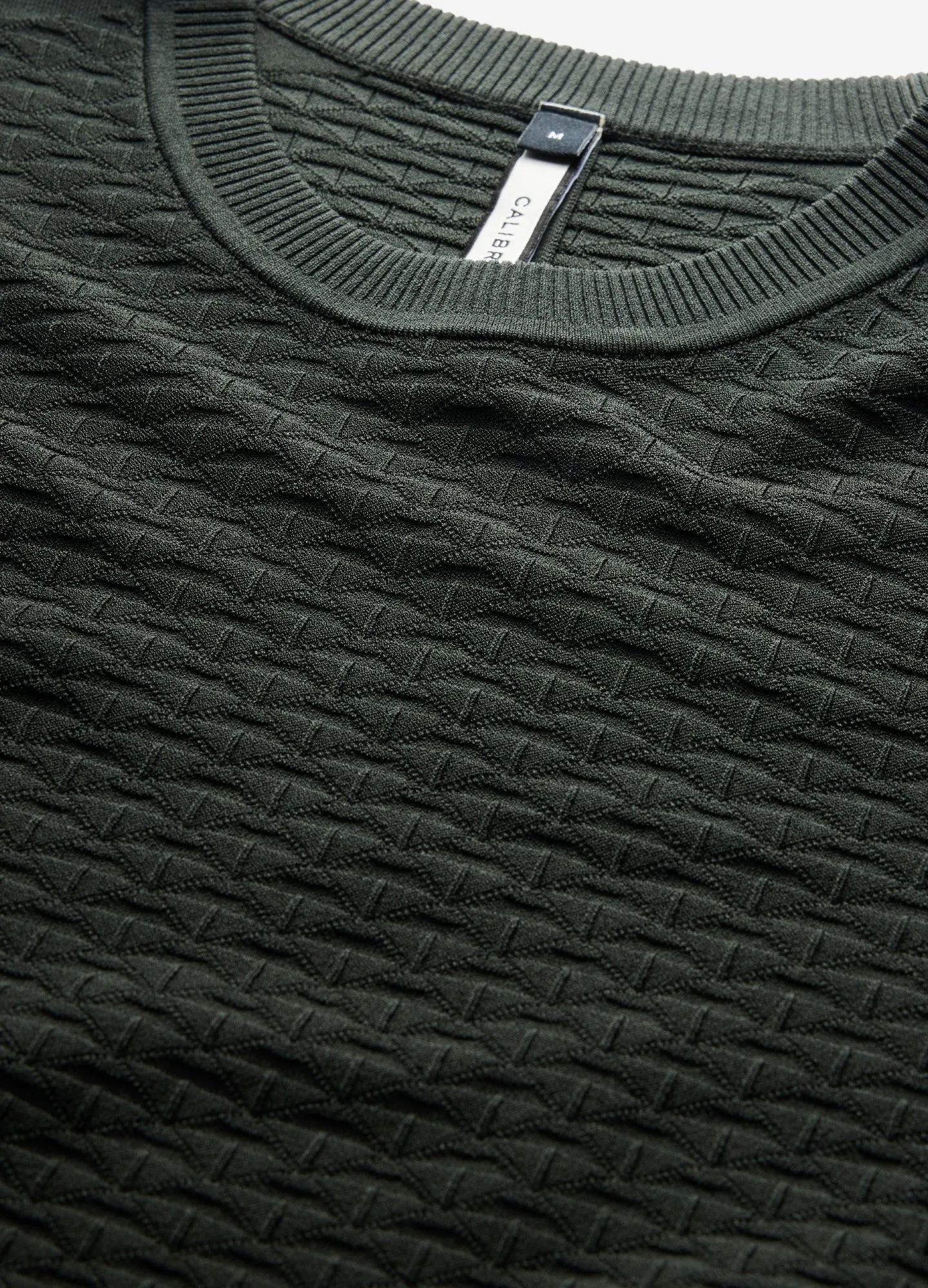 Diamond Stitch Tech Sweater Thyme