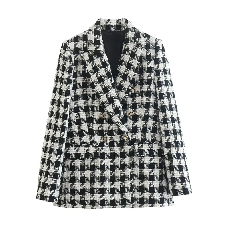 Double-breasted blazer for women