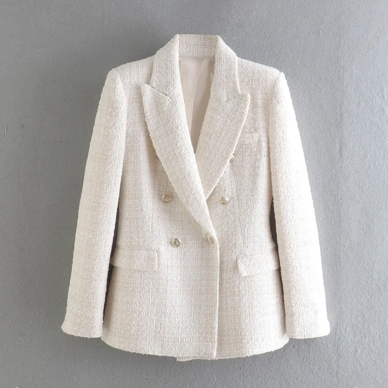 Double-breasted blazer for women