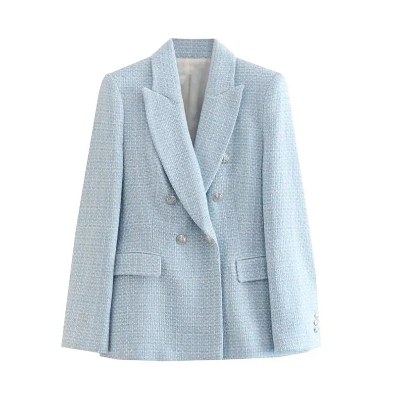 Double-breasted blazer for women