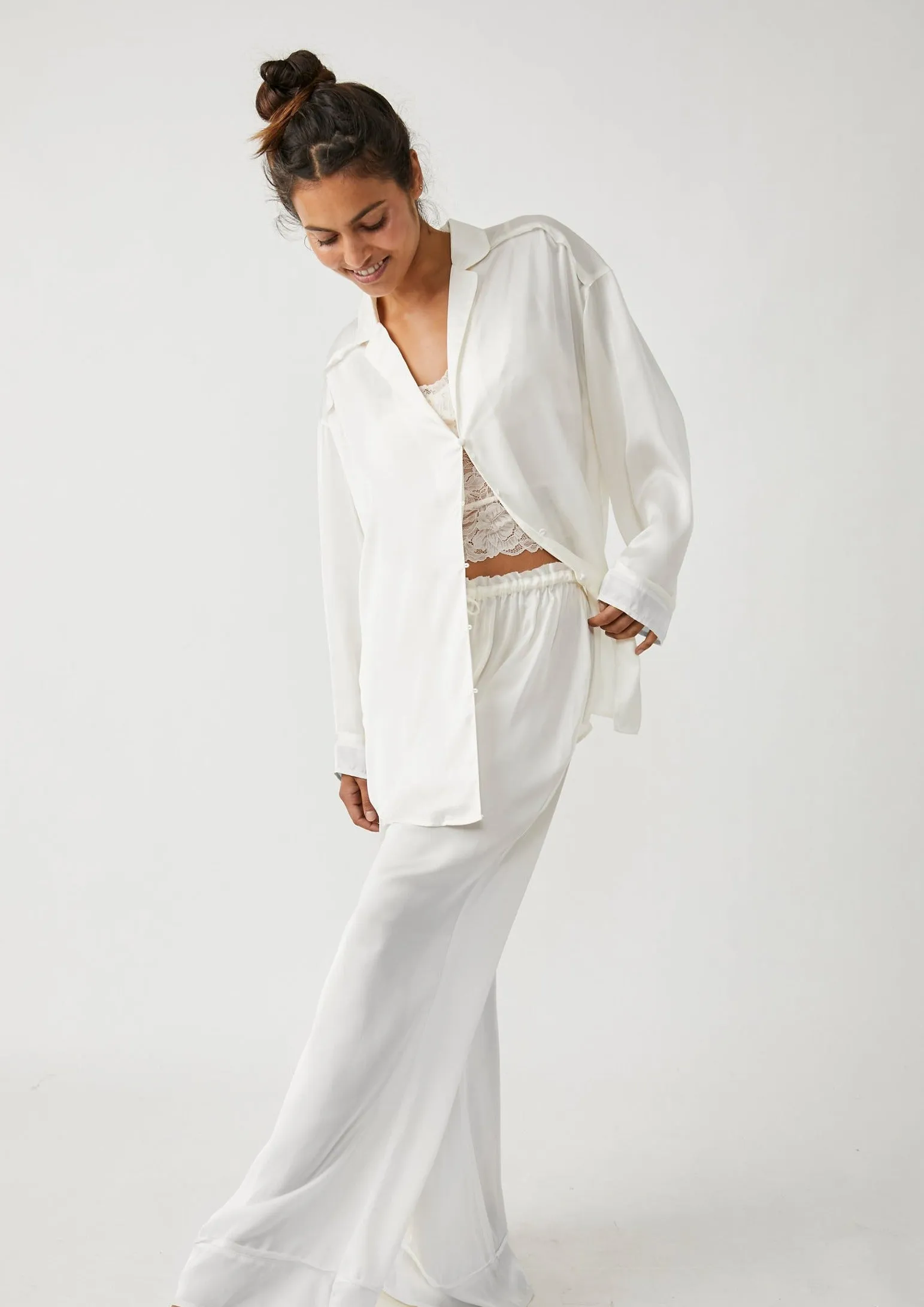 Dreamy Days Solid PJ Set | Ivory