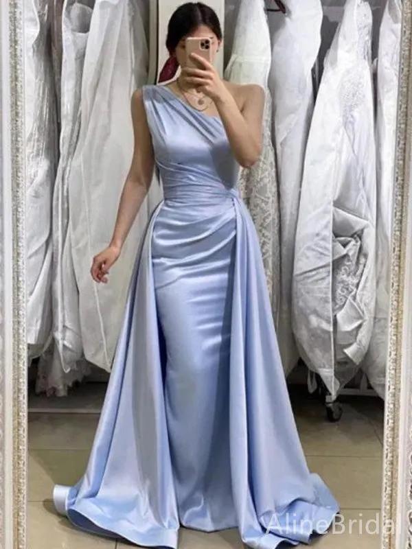 Elegant One Shoulder Mermaid Long Prom Dress,PD37843