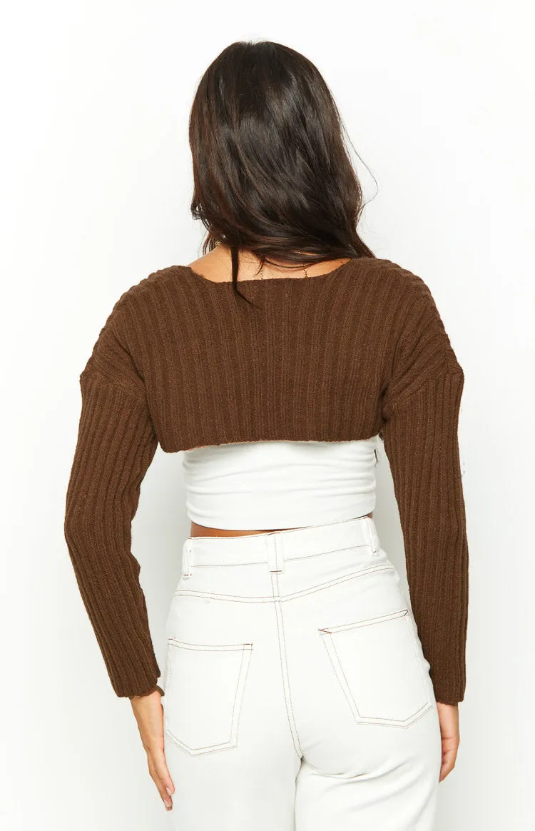 Elsa Brown Knit Bolero