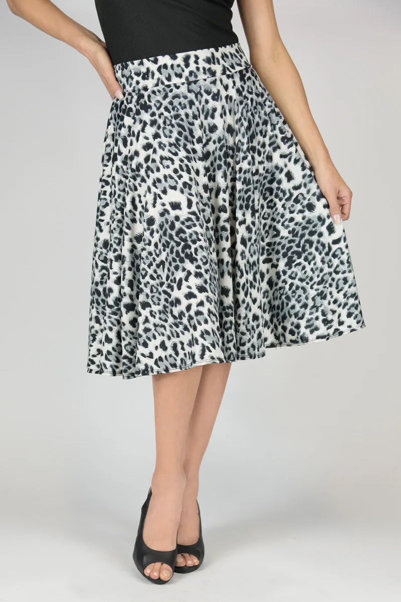 En Femme Flowing Swing Midi Skirt