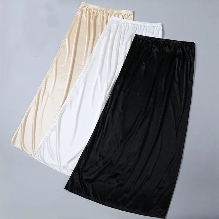 Fashionable Thin Silk Satin Skirt