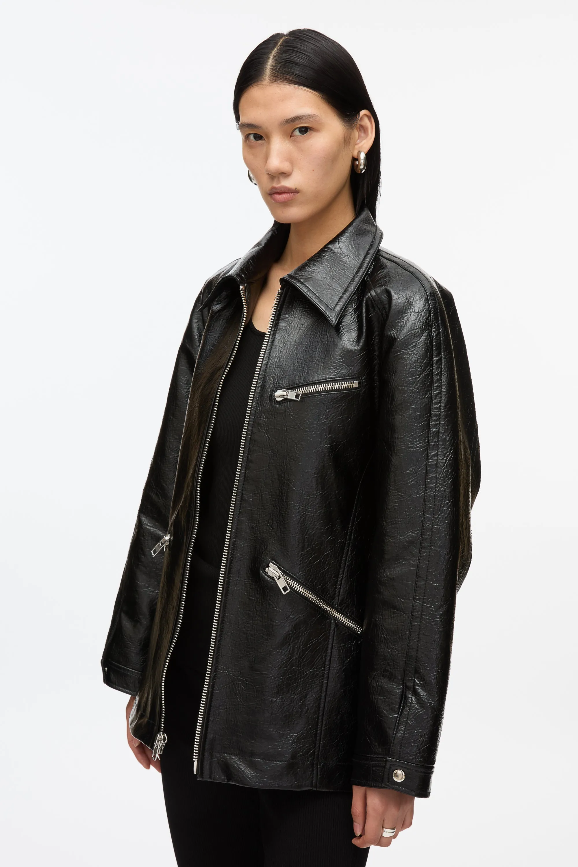 Faux Leather Ranch Jacket