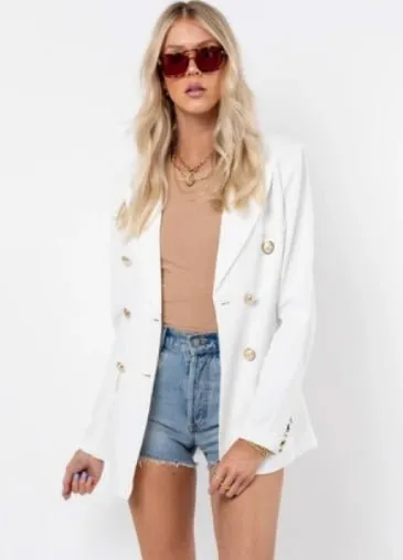 Gold Button Blazer