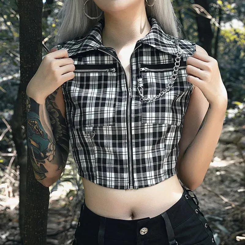 Gothic Chic Sexy Crop Tops