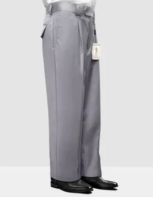 GREY WIDE LEG DRESS PANTS