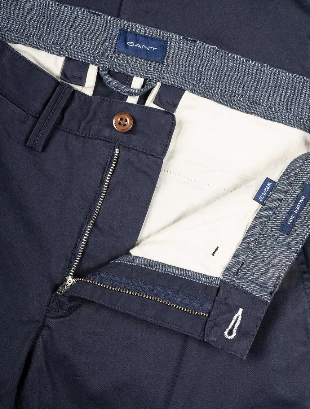 Hallden Twill Chinos Marine