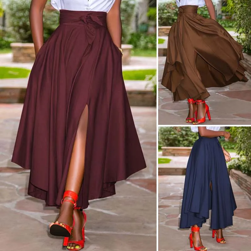 High waist asymmetrical Skirt