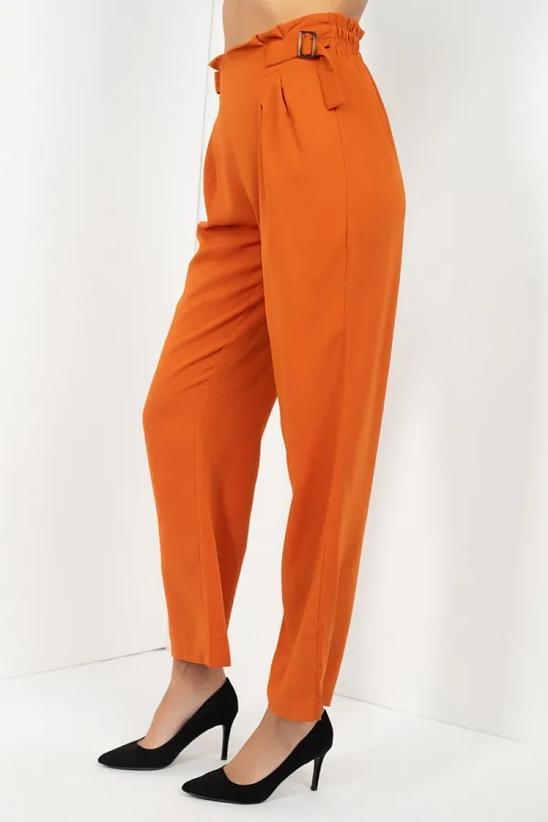 High Waist Paperbag Wide Pants - 2 colors