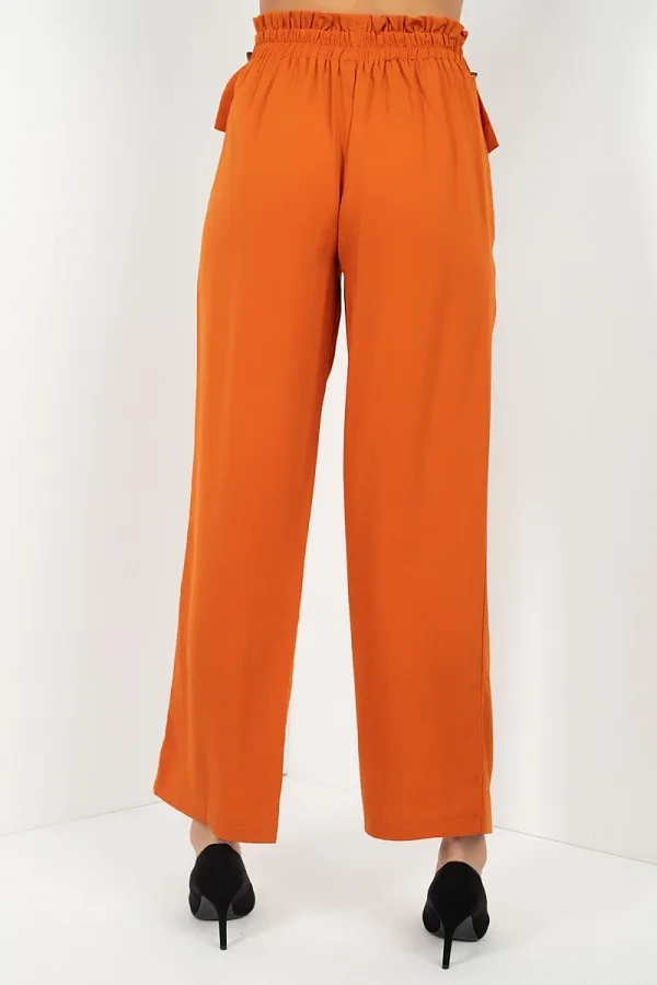 High Waist Paperbag Wide Pants - 2 colors