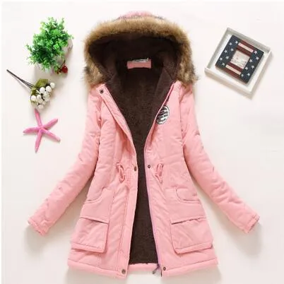 Hooded Medium-Long Casual Parka