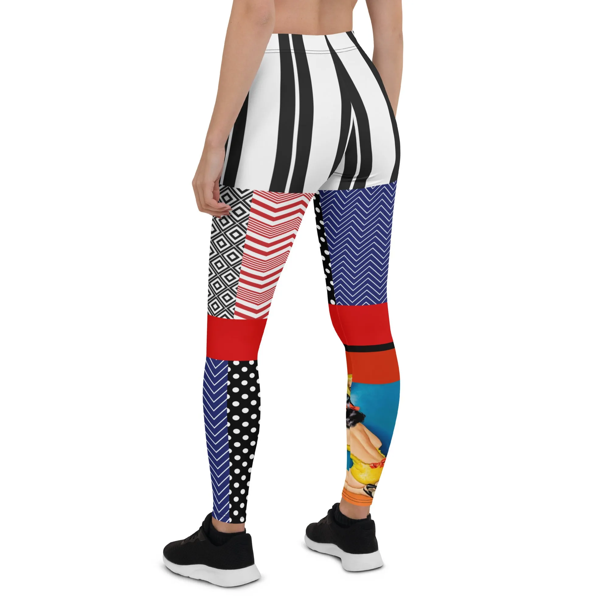 Kiss and Tell Patchwork Print Leggings