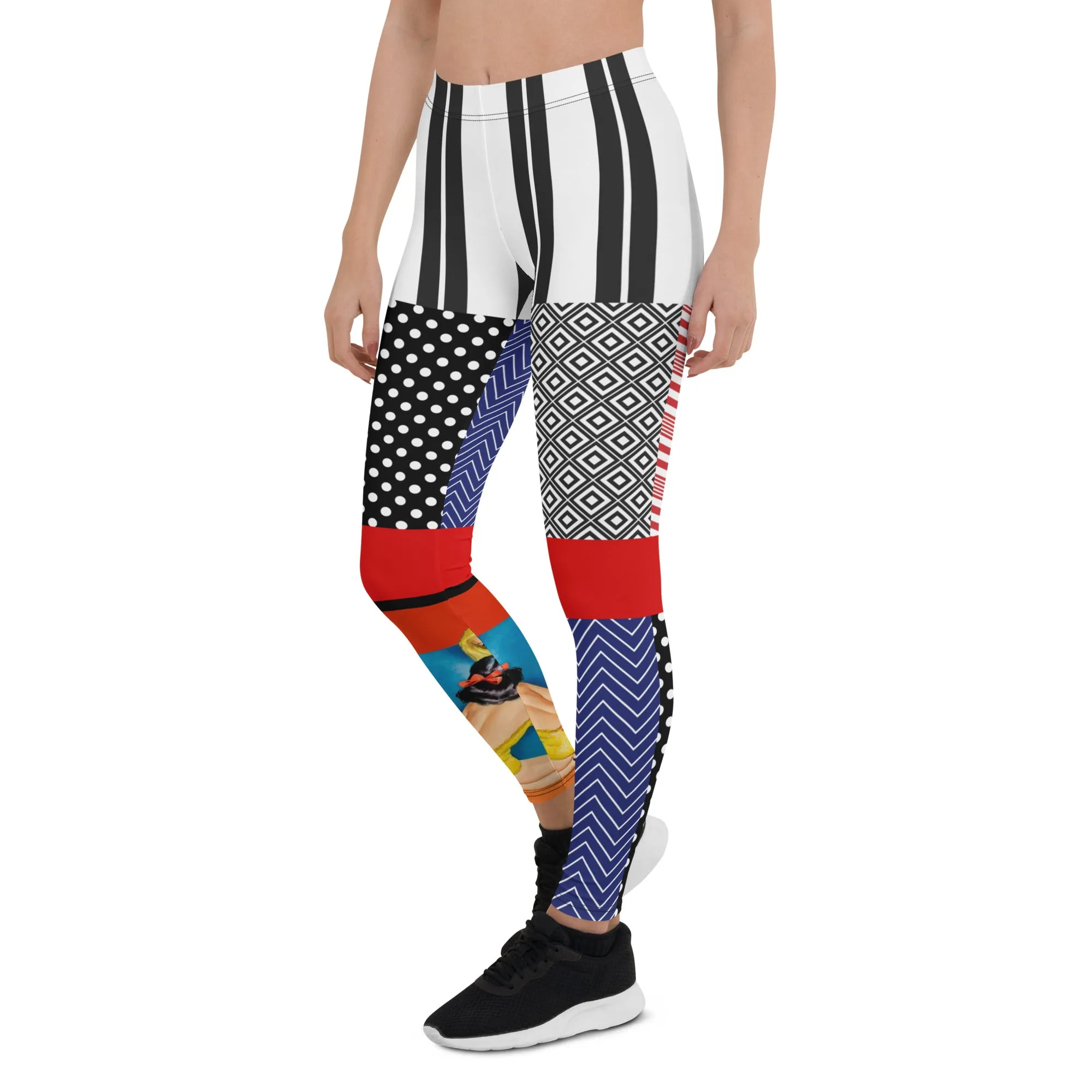 Kiss and Tell Patchwork Print Leggings