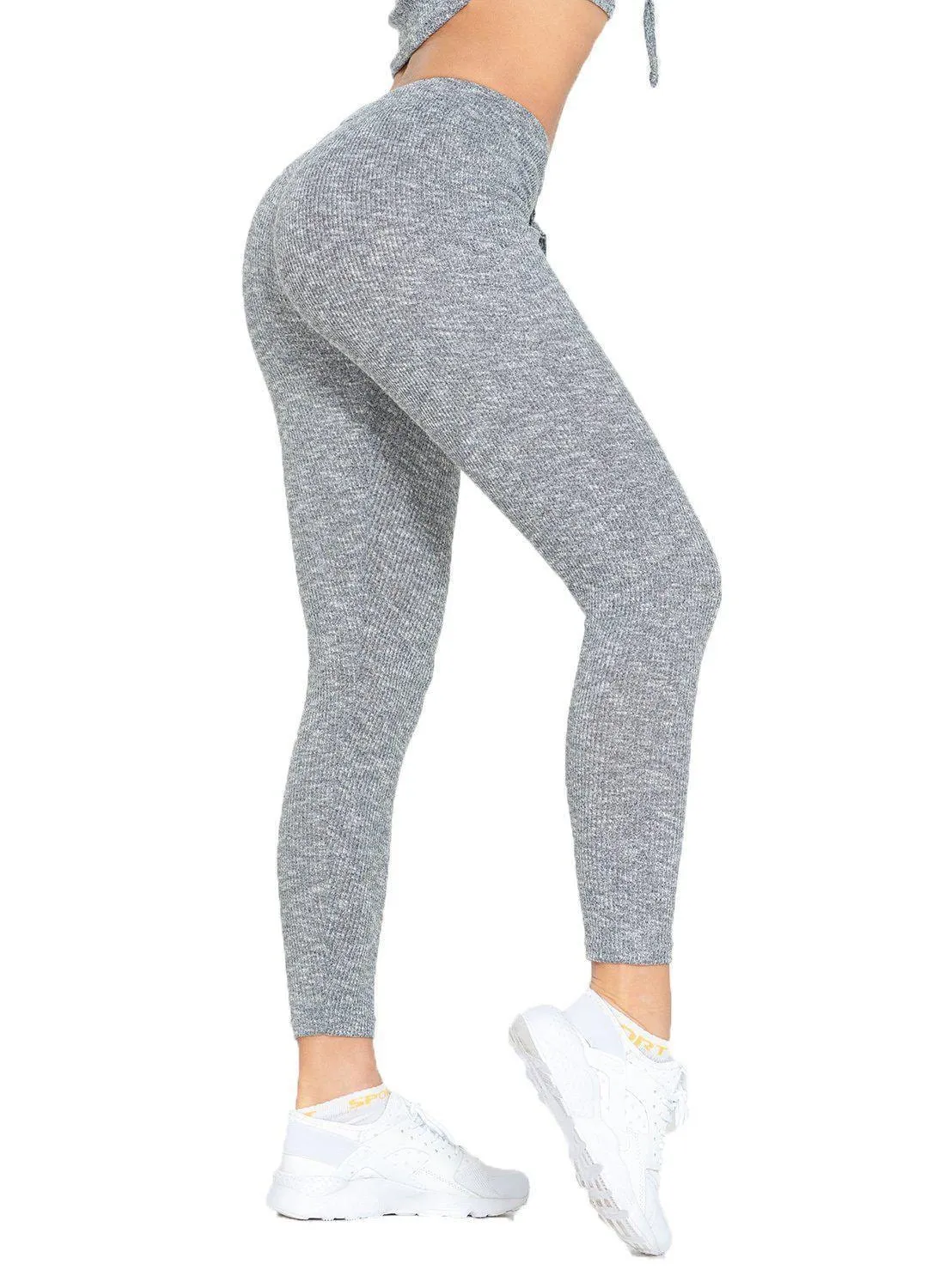 Knitted Comfortable Elastic Waistband Leggings