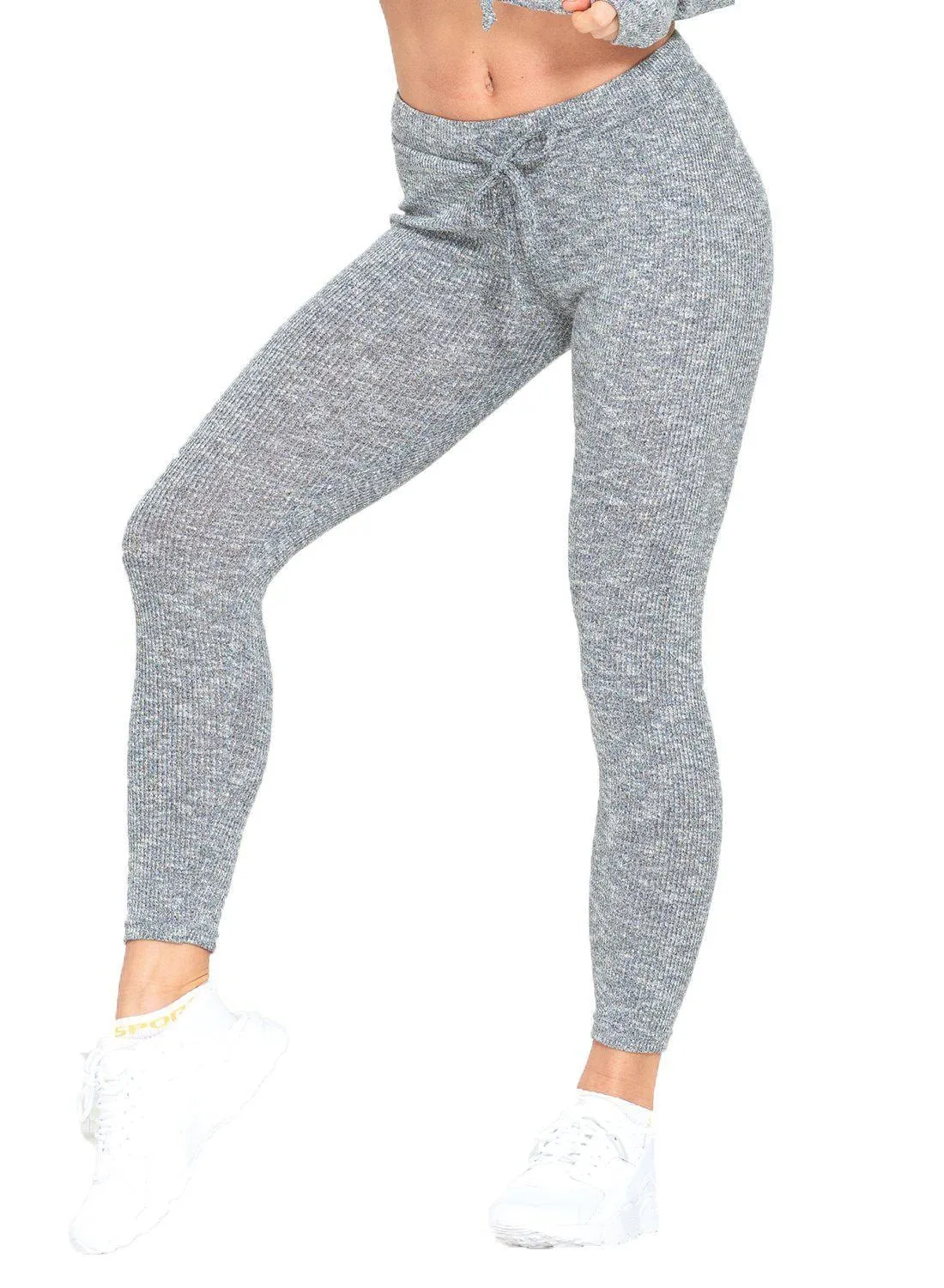 Knitted Comfortable Elastic Waistband Leggings