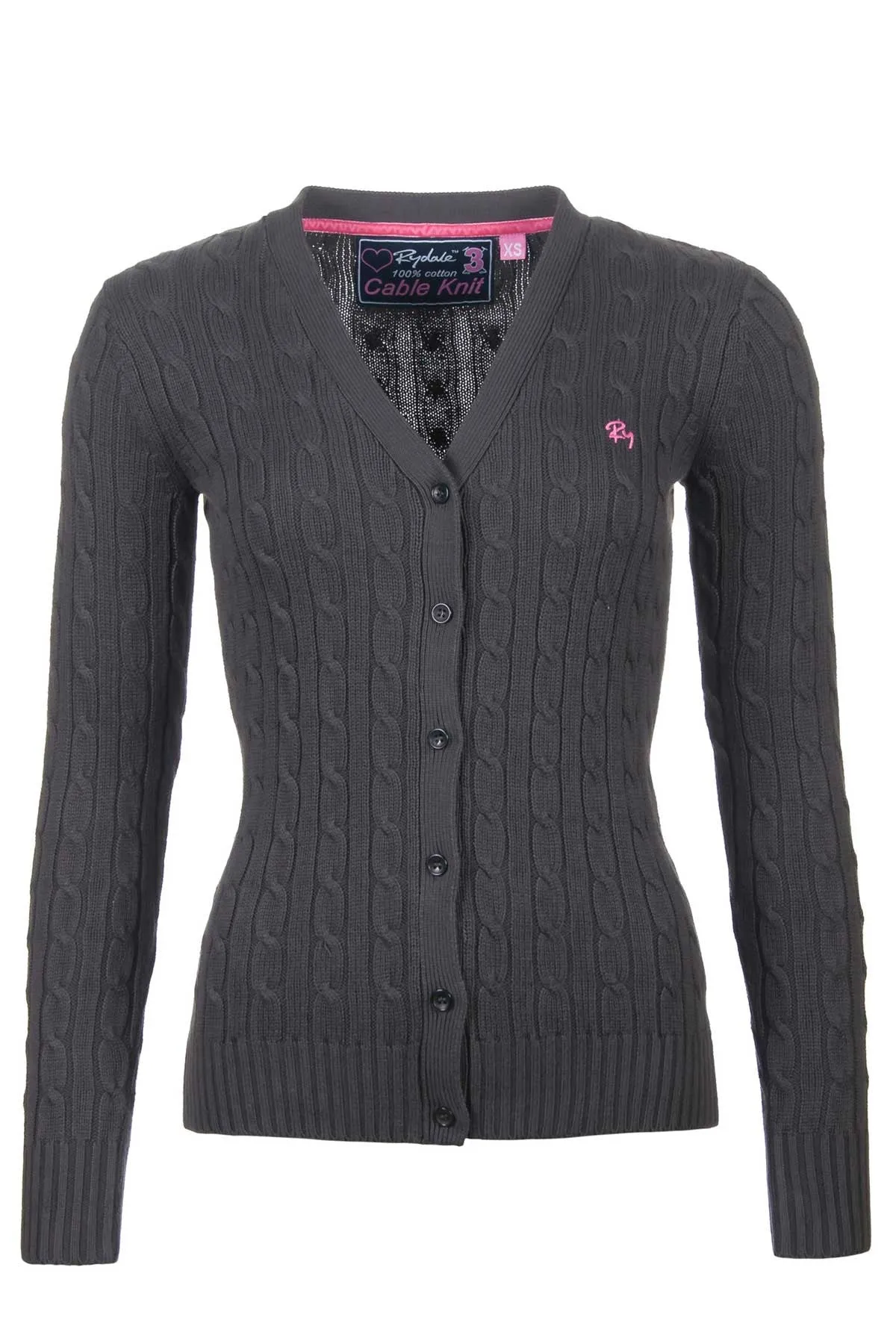 Ladies Cable Knit Cardigan