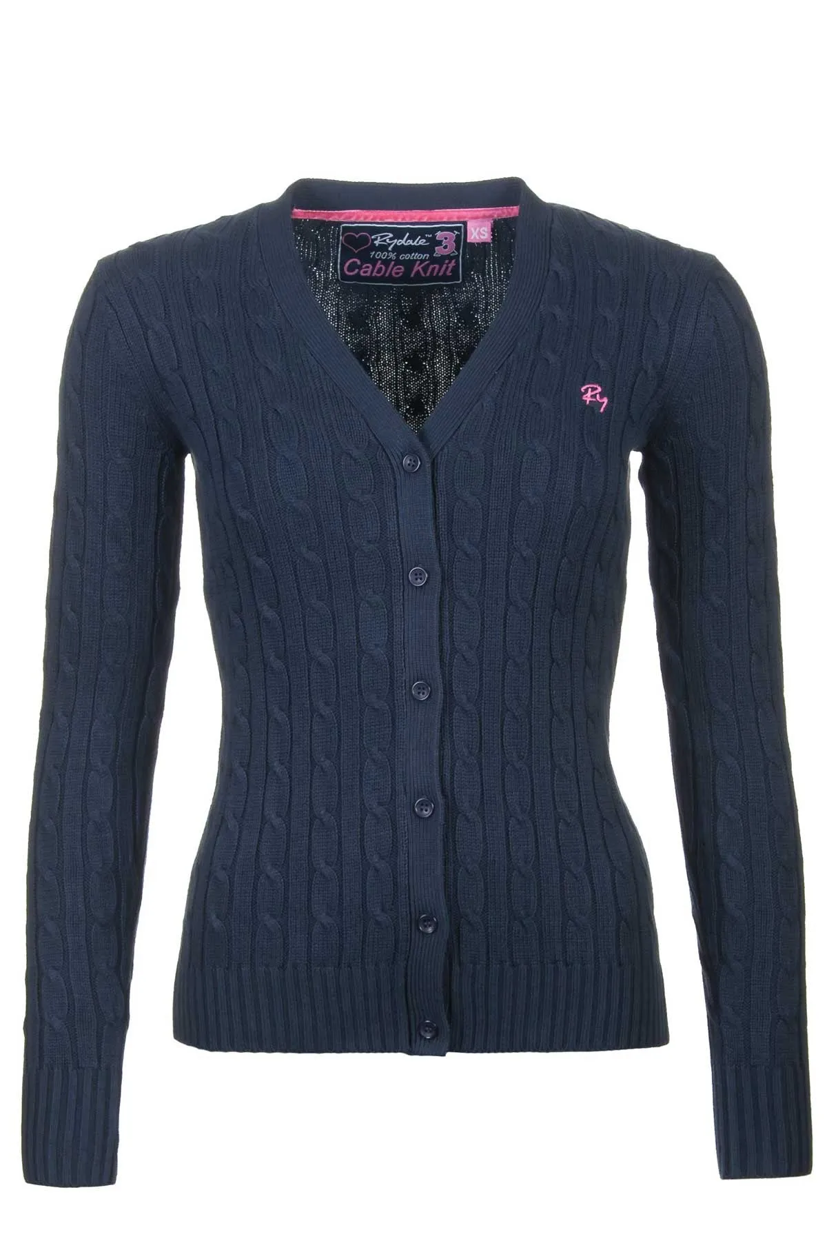 Ladies Cable Knit Cardigan