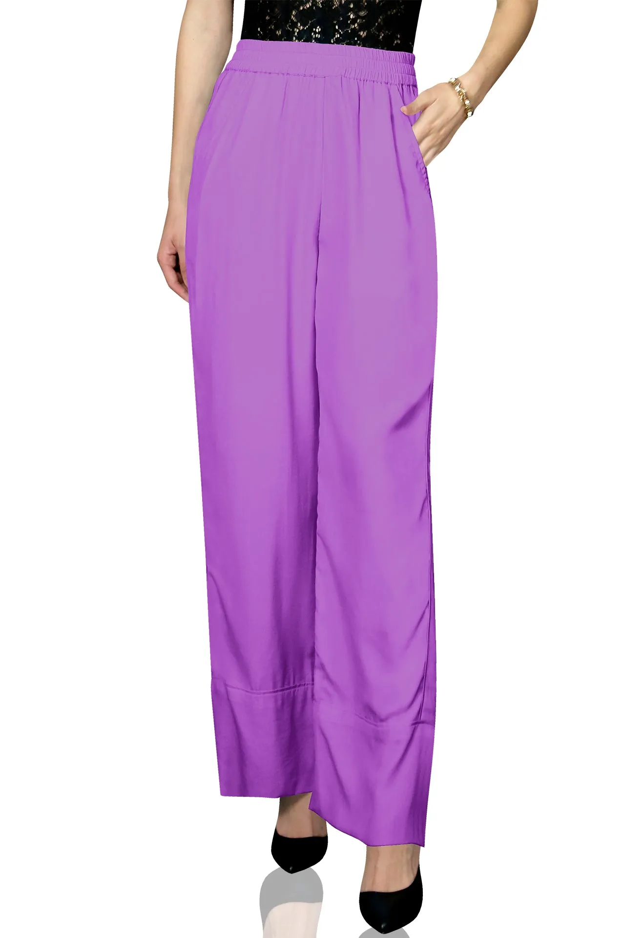 Lavender Wide Leg Pants