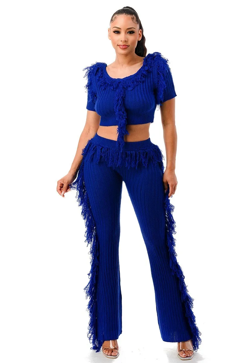 Lets Dance Fringe Outfit Set - 4 colors