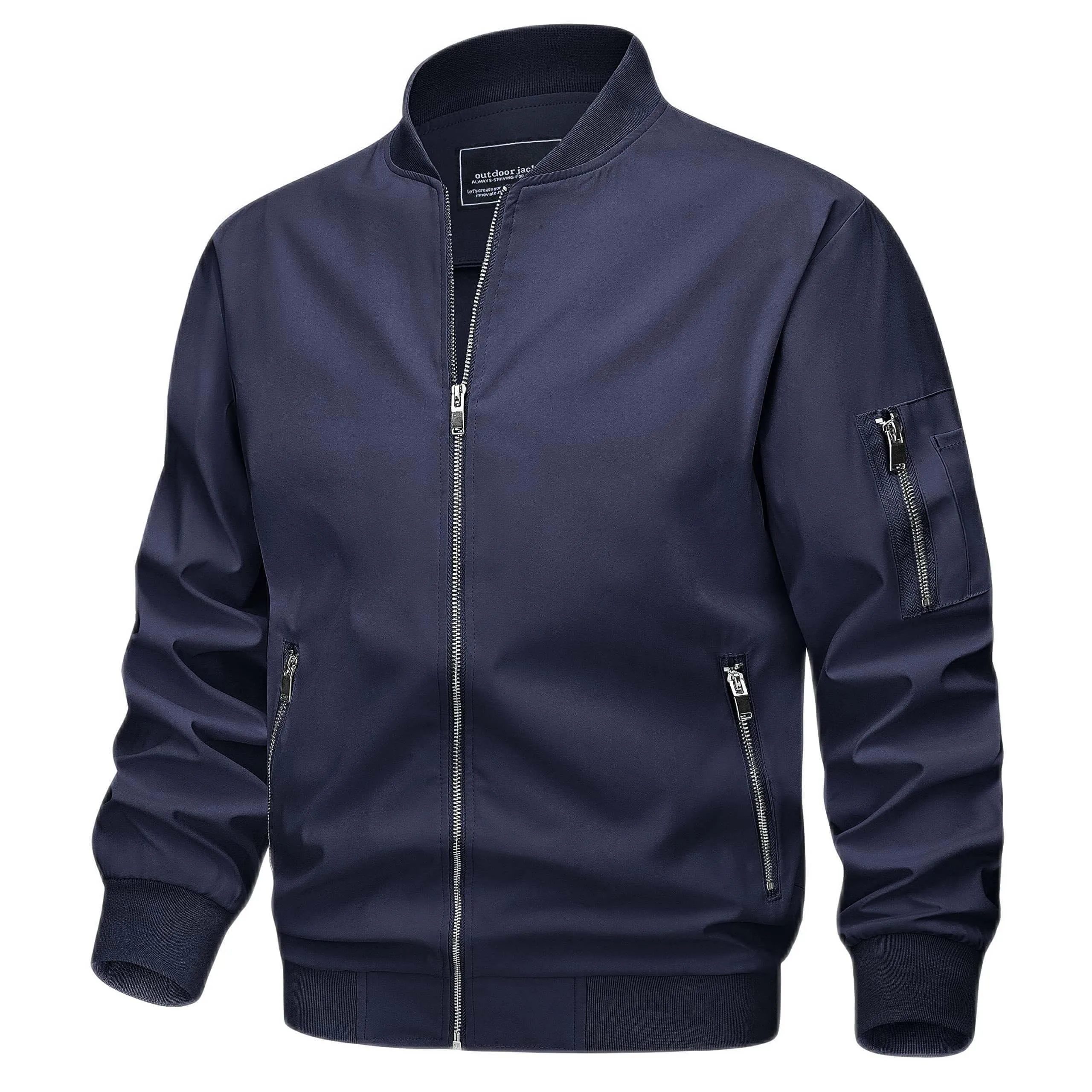 Lightweight Men's Thin Bomber Jacket - In 16 Colors!