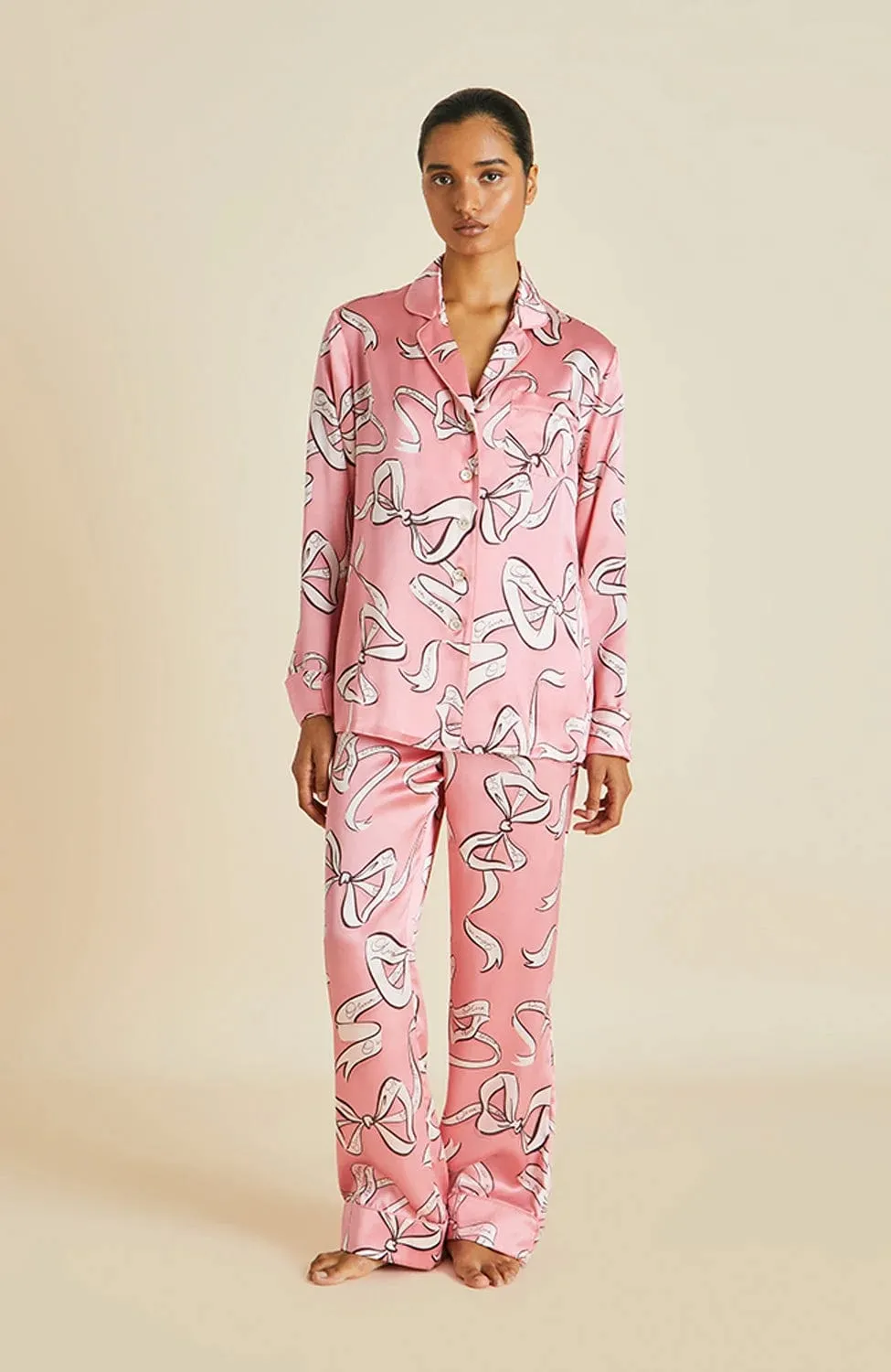 Lila Aileas Silk Pajama Set