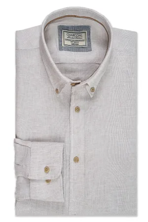 LIMITED EDITION LINEN FABRIC SHIRTS LIGHT KHAKI