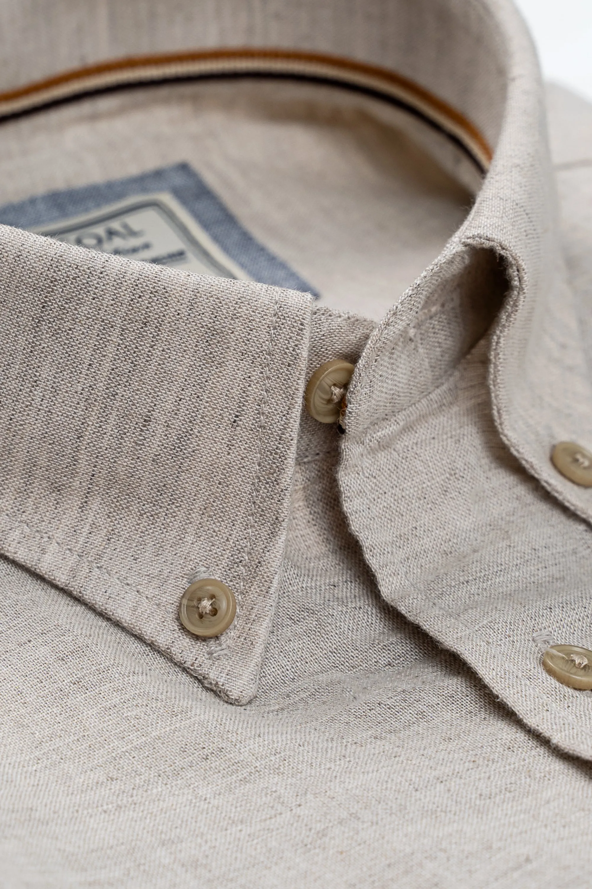 LIMITED EDITION LINEN FABRIC SHIRTS LIGHT KHAKI