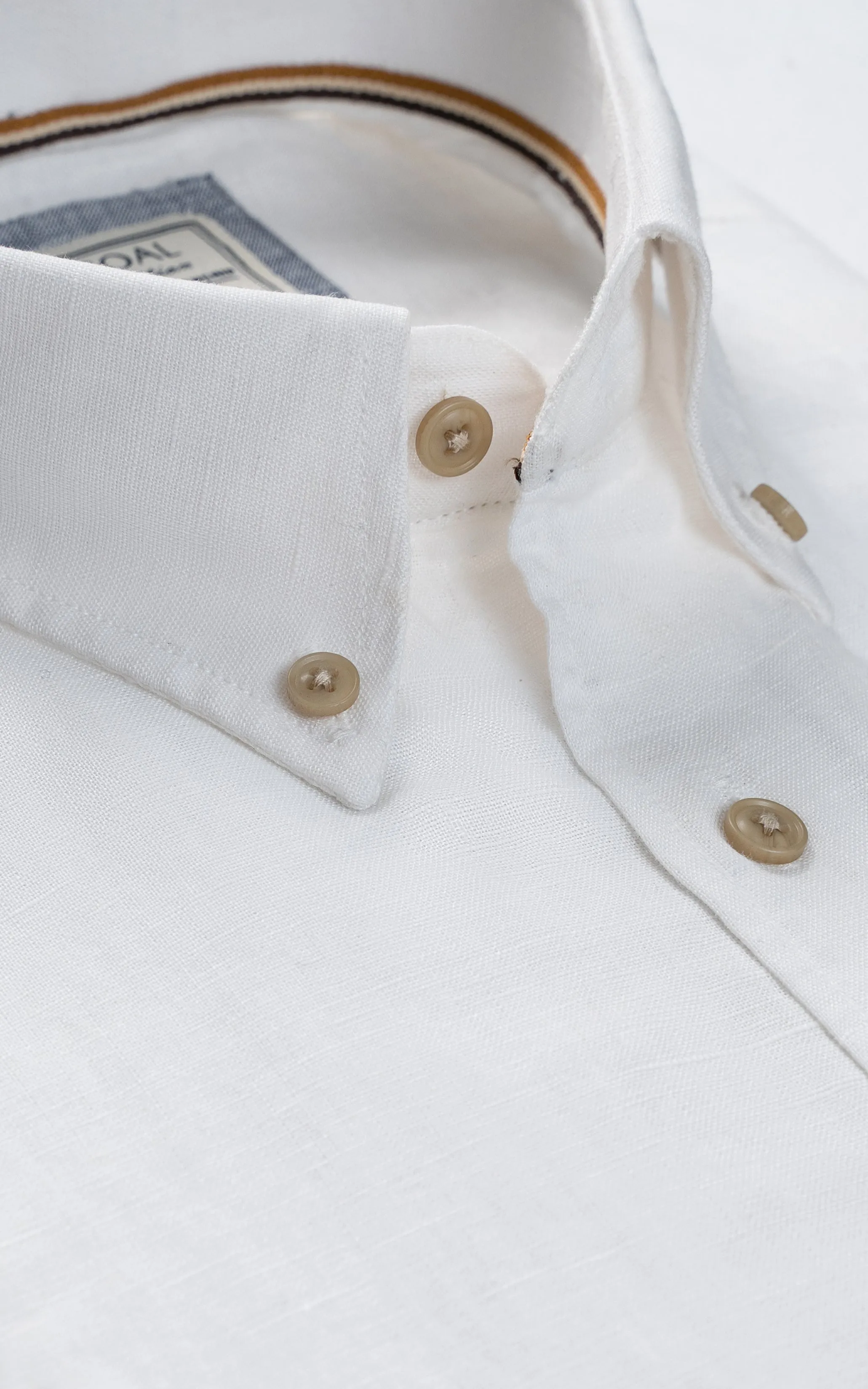 LIMITED EDITION LINEN FABRIC SHIRTS OFF WHITE