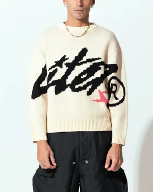 Loiter Spider Knit Sweater Off White