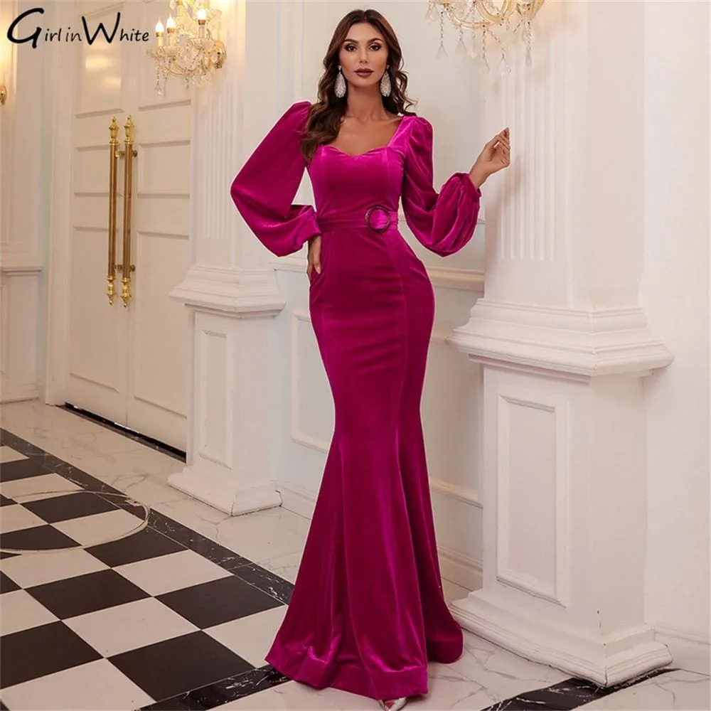 Long Elegant Mermaid Evening Party Dresses