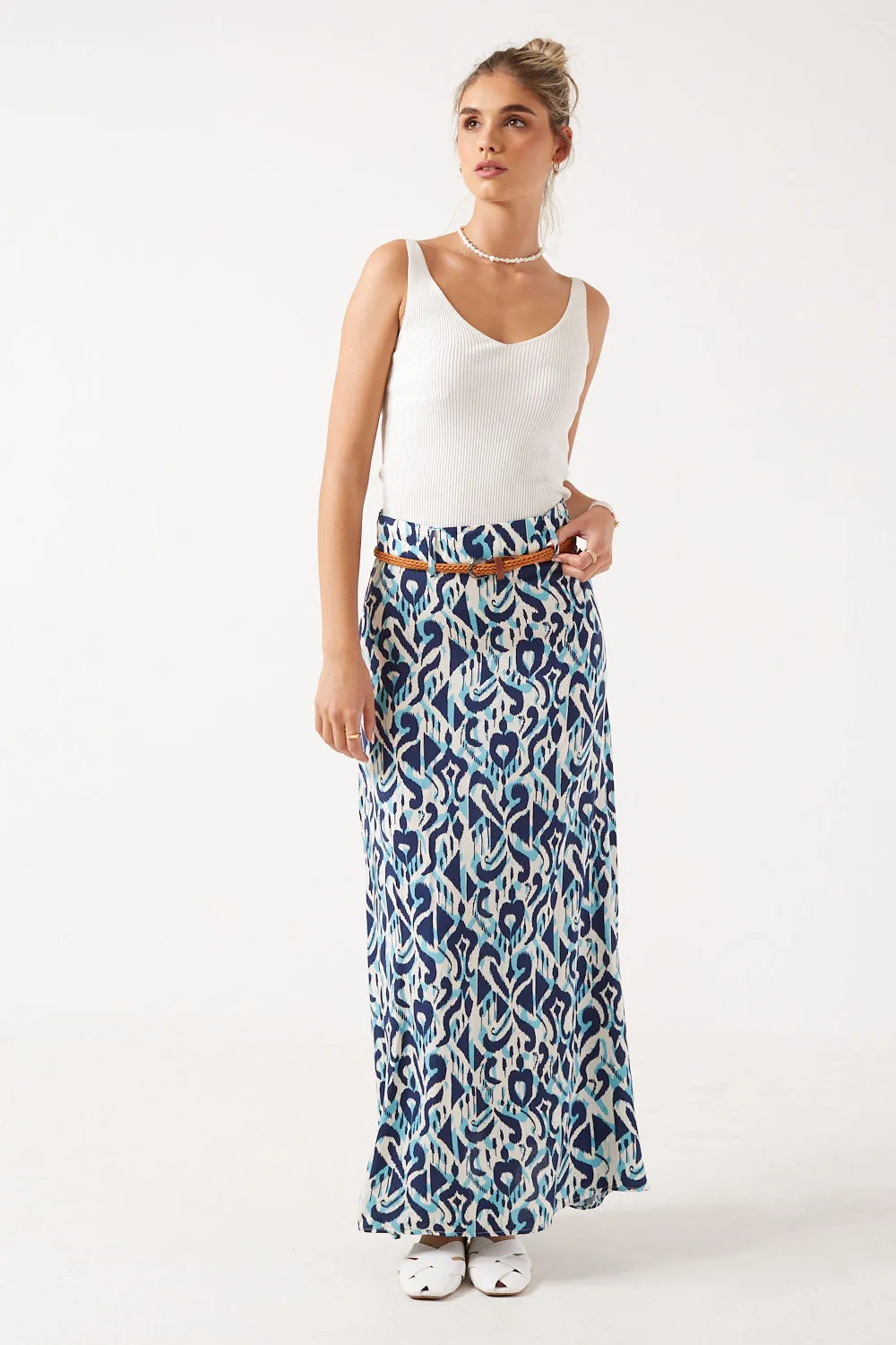 Marc Angelo Long Skirt MA43210 S230 Blue