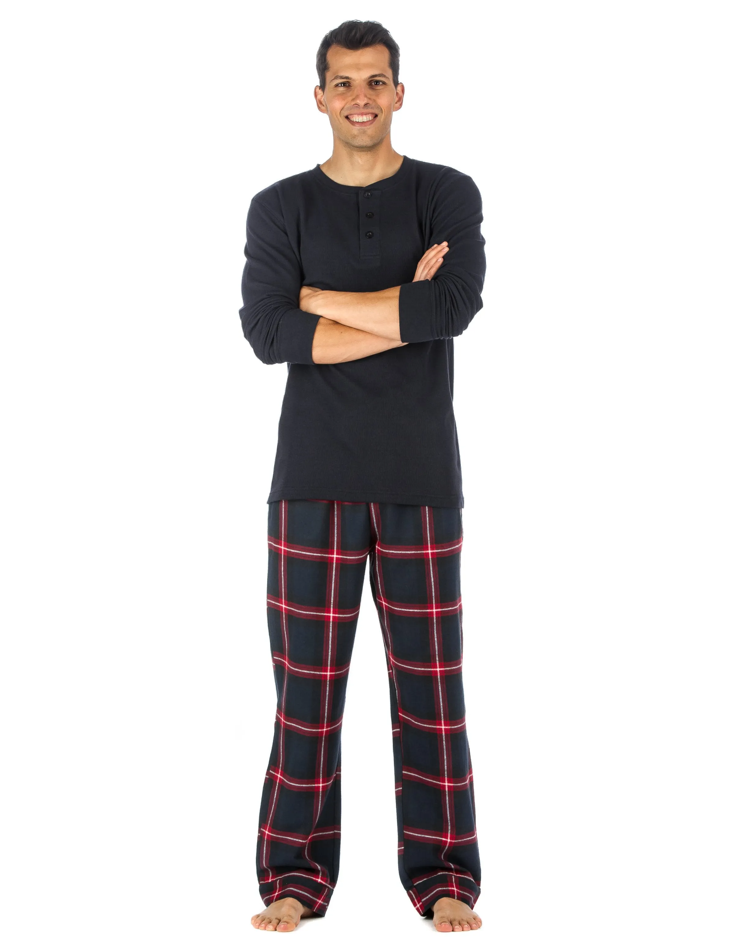 Mens Premium 100% Cotton Flannel Lounge Set