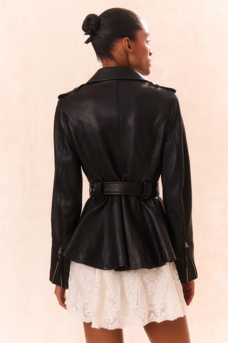 Montine Lamb Leather Moto Jacket